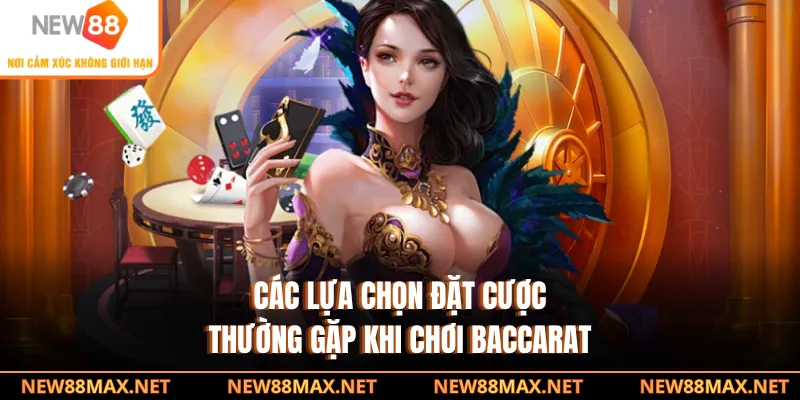 Các lựa chọn đặt cược thường gặp khi chơi Baccarat