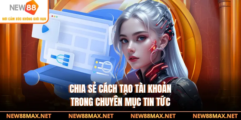 Chia sẻ cách tạo tài khoản trong chuyên mục tin tức