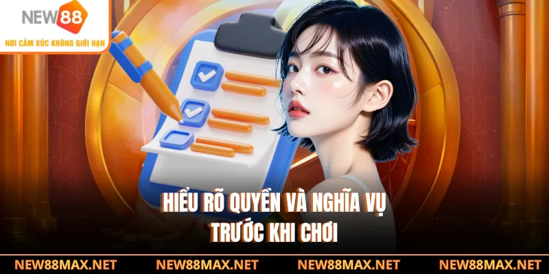 Hiểu rõ quyền và nghĩa vụ trước khi chơi